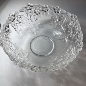 Vintage Walther By Mikasa 8.5 "Carmen" Crystal Glass Serving Bowl